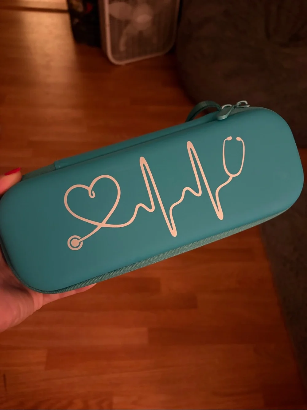 Teal Medical Stethoscope Case - Protective Travel Pouch
